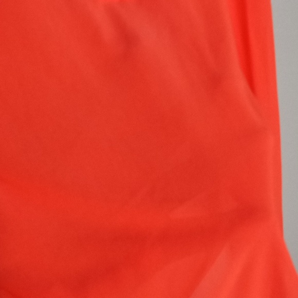 Forever 21 Orange Sheer Knit Bodysuit NWT PTP:14"-17" - Picture 4 of 7